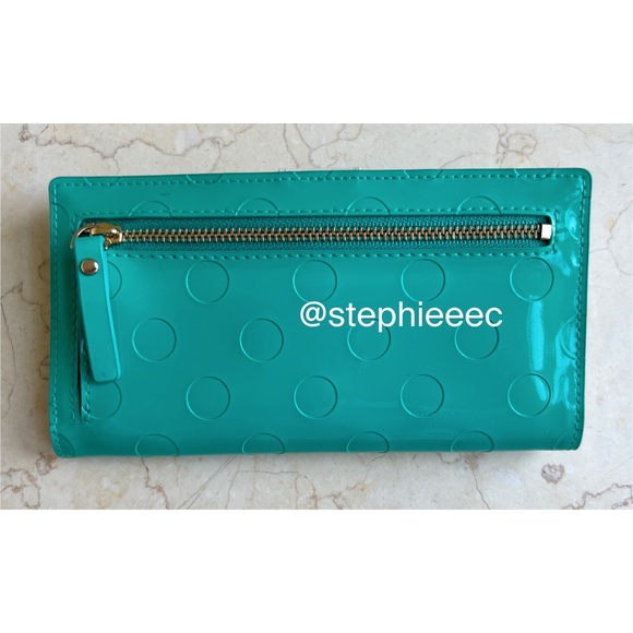 NWT Kate Spade Bifold Wallet Camellia Street Brightberl Green Teal - Picture 2 of 8
